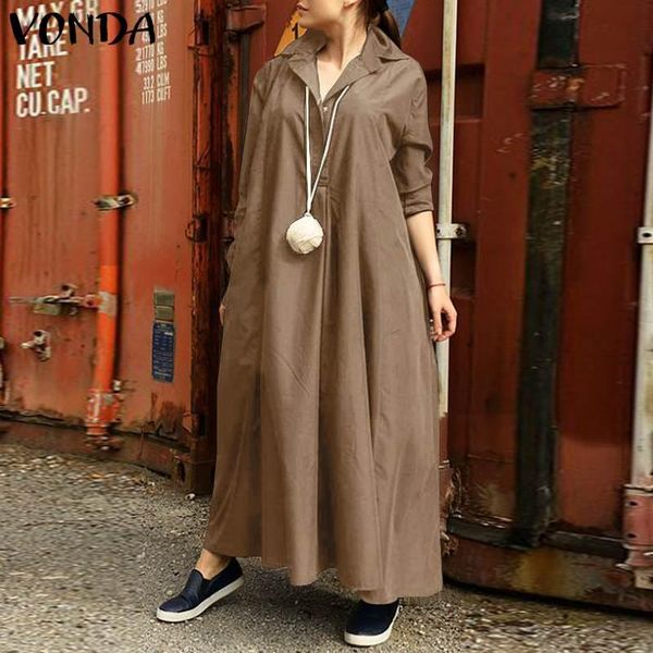 women spring autumn shirt dress long sleeve plain maxi dresses casual vestidos 2021 beach holiday party sundress plus size, Black;gray
women spring autumn shirt dress long sleeve plain maxi dresses casual vestidos 2021 beach holiday party sundress plus size, Black;gray