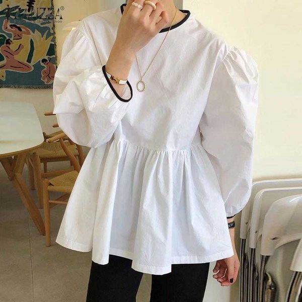 women's blouses & shirts blouses fashion ol women blouse spring ruffle lace up casual solid puff sleeve female o-neck blusa plus siz d, White
women's blouses & shirts blouses fashion ol women blouse spring ruffle lace up casual solid puff sleeve female o-neck blusa plus siz d, White