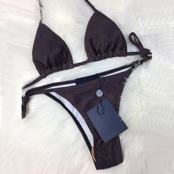 women's swimwear luxury designer l bikini set brown two pieces bikinis 2021 bandage halter push up swimsuit women padds biquini xl, White;black
women's swimwear luxury designer l bikini set brown two pieces bikinis 2021 bandage halter push up swimsuit women padds biquini xl, White;black