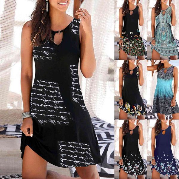 beach floral round neck women dress sundress sleeveless casual loose tank vestido de mujer d4, Black;gray
beach floral round neck women dress sundress sleeveless casual loose tank vestido de mujer d4, Black;gray