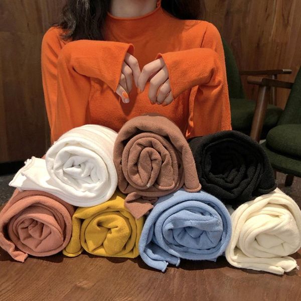 turtleneck knitted solid women sweater and pullovers long-sleeved loose all match female buttoming pulls women's sweaters, White;black
turtleneck knitted solid women sweater and pullovers long-sleeved loose all match female buttoming pulls women's sweaters, White;black