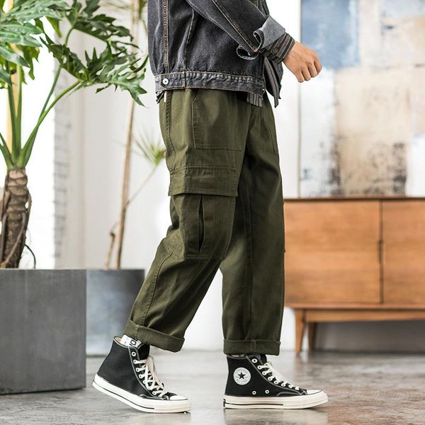 men's pants men autumn vintage army green joggers 2021 mens loose srraight slim-fit male fashion streetwear cargo, Black
men's pants men autumn vintage army green joggers 2021 mens loose srraight slim-fit male fashion streetwear cargo, Black