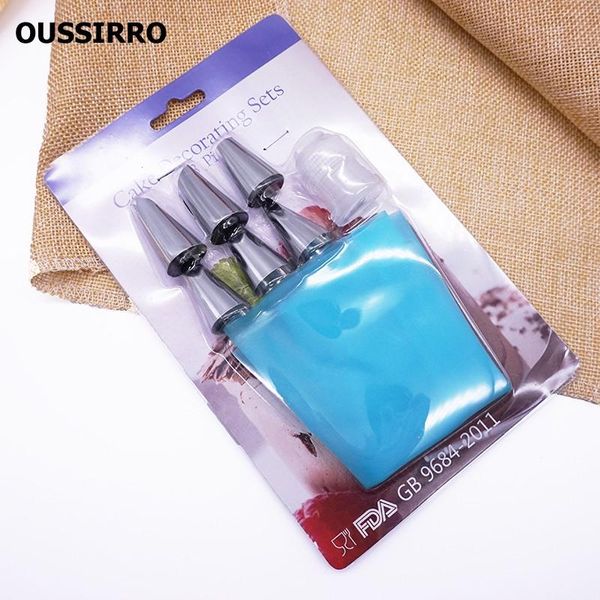 cake tools 8 pcs/set silicone kitchen accessories icing piping cream pastry bag + 6 stainless steel nozzle set diy decorating tips
cake tools 8 pcs/set silicone kitchen accessories icing piping cream pastry bag + 6 stainless steel nozzle set diy decorating tips
