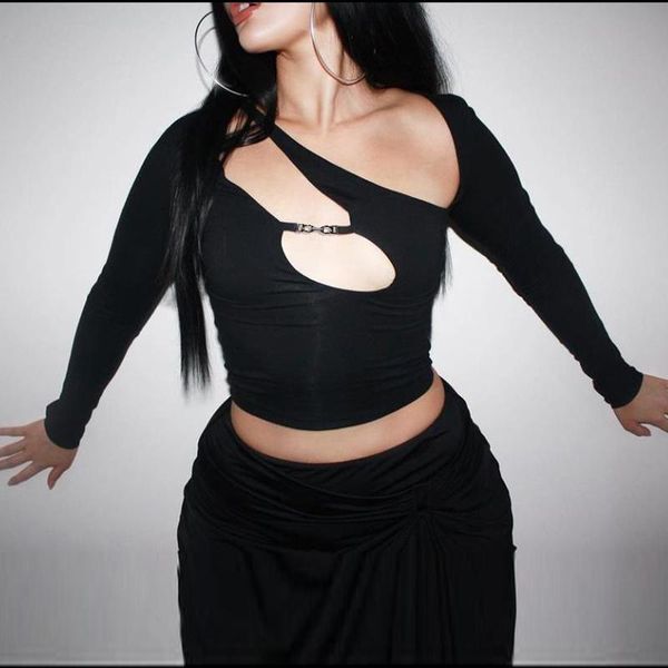 women's t-shirt dsmtrc women cut out tshirt 2021 long sleeve crop skinny black cropped y2k aesthetic streetwear t shirts casual clubwe, White
women's t-shirt dsmtrc women cut out tshirt 2021 long sleeve crop skinny black cropped y2k aesthetic streetwear t shirts casual clubwe, White