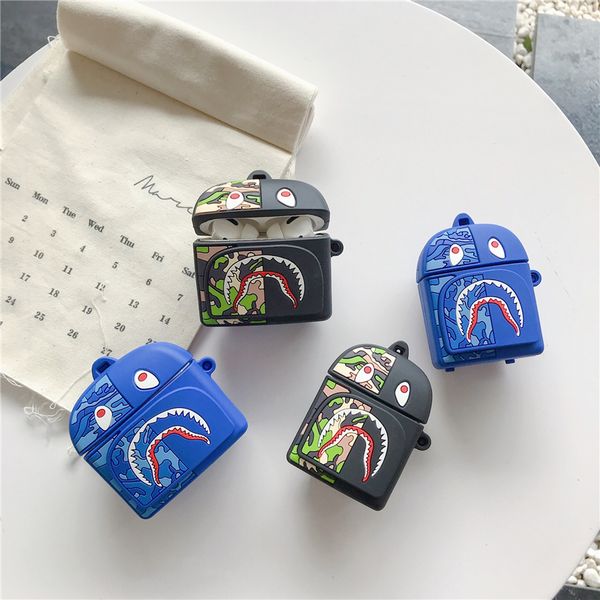 3d cute cartoon shark backpack case for airpods 1 2 pro earbuds protection cover for apple bluetooth earphones full body silicone cases
3d cute cartoon shark backpack case for airpods 1 2 pro earbuds protection cover for apple bluetooth earphones full body silicone cases