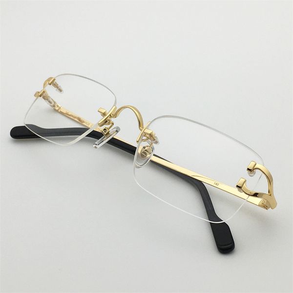 fashion designer men women optical glasses 2452234 simple square shape metal rimless eyewear outdoor business style anti-ultraviolet come wi, White;black
fashion designer men women optical glasses 2452234 simple square shape metal rimless eyewear outdoor business style anti-ultraviolet come wi, White;black