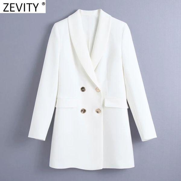 zevity women fashion notched collar double breasted solid fitting blazer coat office ladies business long suits chic ct698 210419, White;black
zevity women fashion notched collar double breasted solid fitting blazer coat office ladies business long suits chic ct698 210419, White;black