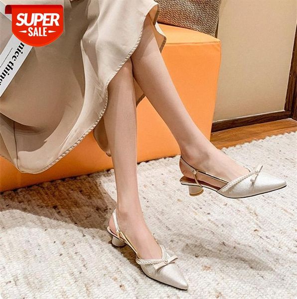 pointed toe sandals women mid-heel evening breeze pearl thick heel baotou fairy style #sy83, Black
pointed toe sandals women mid-heel evening breeze pearl thick heel baotou fairy style #sy83, Black