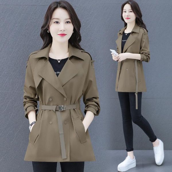 women's jackets #9308 casual slim jacket coat female spring autumn long sleeve v-neck coats ladies tunic waist with belt outwear, Black;brown
women's jackets #9308 casual slim jacket coat female spring autumn long sleeve v-neck coats ladies tunic waist with belt outwear, Black;brown