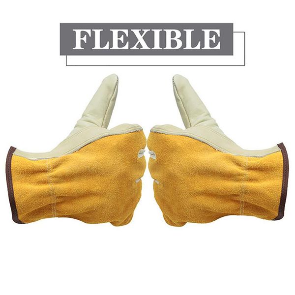 1pair 2pcs working gloves thorn proof waterproof slim-fit reinforced gardening leather work durable for digging planting disposable
1pair 2pcs working gloves thorn proof waterproof slim-fit reinforced gardening leather work durable for digging planting disposable