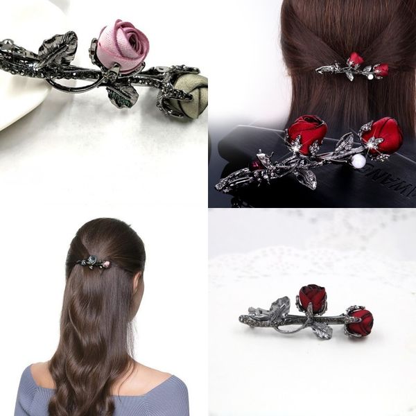 girls rose crystal rhinestone hairpin jewelry women fashion alloy horsetail clip multicolor hair accessories new pattern 4yd j2, Golden;silver
girls rose crystal rhinestone hairpin jewelry women fashion alloy horsetail clip multicolor hair accessories new pattern 4yd j2, Golden;silver