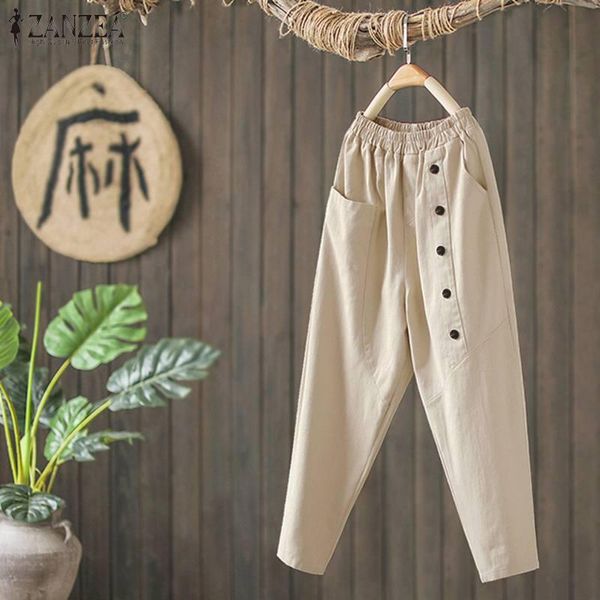 women's pants & capris vintage spring harem button trousers high waist long pantalon palazzo female casual solid turnip plus size, Black;white
women's pants & capris vintage spring harem button trousers high waist long pantalon palazzo female casual solid turnip plus size, Black;white