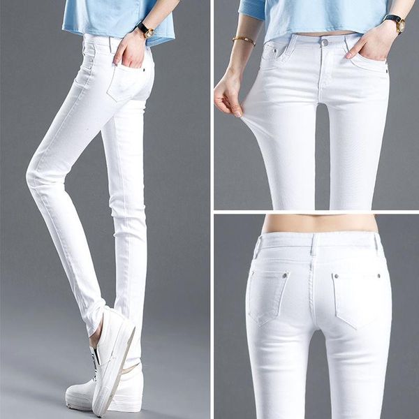 women's jeans white high waist women 2021 spring woman skinny slim ol office lady denim pencil pants female femme trousers, Blue
women's jeans white high waist women 2021 spring woman skinny slim ol office lady denim pencil pants female femme trousers, Blue