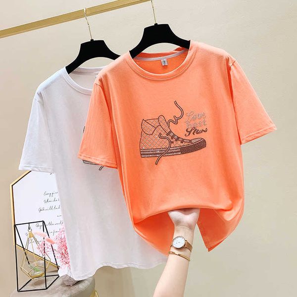 l-4xl plus size women fashion diamond t shirt short sleeve o neck letter casual loose summer harajuku t shirt female 210604, White
l-4xl plus size women fashion diamond t shirt short sleeve o neck letter casual loose summer harajuku t shirt female 210604, White