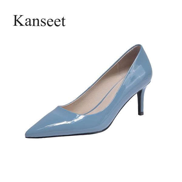 kanseet 2021 arrival woman's pumps spring autumn genuine leather pointed toe concise handmade 6.5cm high heel shoes dress, Black
kanseet 2021 arrival woman's pumps spring autumn genuine leather pointed toe concise handmade 6.5cm high heel shoes dress, Black