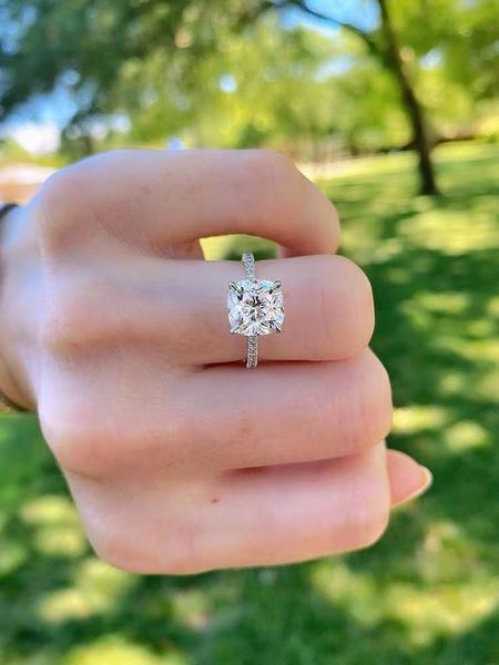 cluster rings fashion 2ct cushion cut diamond wedding engagement for women real solid 925 sterling silver ring fine z jewelry gift, Golden;silver
cluster rings fashion 2ct cushion cut diamond wedding engagement for women real solid 925 sterling silver ring fine z jewelry gift, Golden;silver