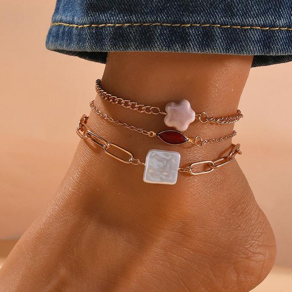 anklets multilayer woman simple anklet women star pendant elegant fashion red crystal ladies retro jewelry trendy metal, Red;blue
anklets multilayer woman simple anklet women star pendant elegant fashion red crystal ladies retro jewelry trendy metal, Red;blue
