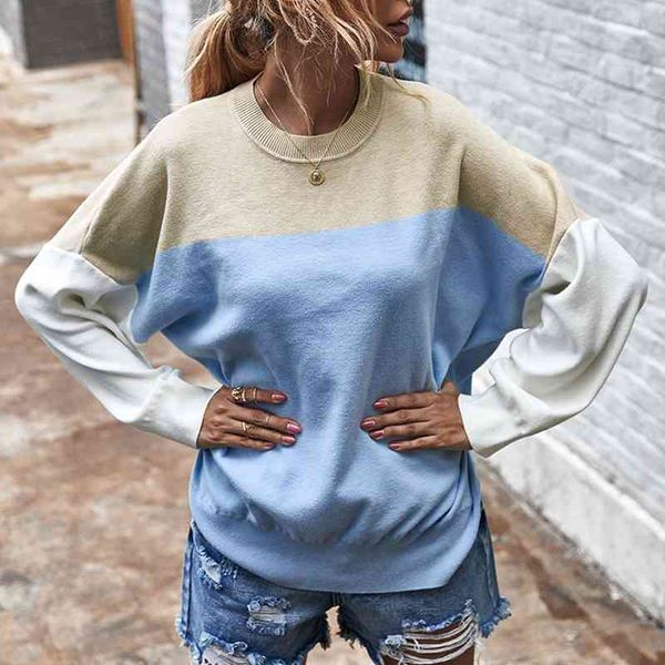 knitted blue pullover sweater female vintage colorful sweater jumper autumn winter casual cozy sweater 210415, White;black
knitted blue pullover sweater female vintage colorful sweater jumper autumn winter casual cozy sweater 210415, White;black