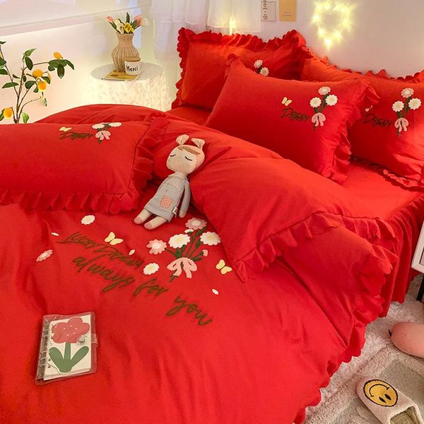 bedding sets korean style princess set king patch embroidery quilt duvet cover pillowcase girls bed skirt luxury bedclothes
bedding sets korean style princess set king patch embroidery quilt duvet cover pillowcase girls bed skirt luxury bedclothes