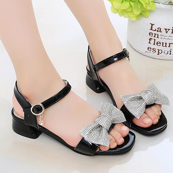 sandals summer girls shoes flat heel for child princess dress bow fashion teenage leather sandale fille, Black;red
sandals summer girls shoes flat heel for child princess dress bow fashion teenage leather sandale fille, Black;red