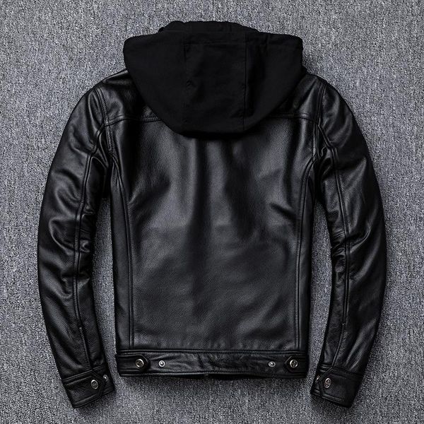 men's leather & faux coat mens cowhide genuine motorcycle jacket men autumn winter real cow jackets plus size kj4226, Black
men's leather & faux coat mens cowhide genuine motorcycle jacket men autumn winter real cow jackets plus size kj4226, Black