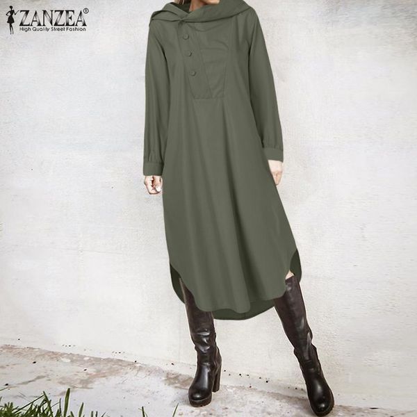 women's blouses & shirts zanzea women hoodies sundress fashion autumn hooded long sleeve shirt dress 2021 kaftan robe buttons vest, White
women's blouses & shirts zanzea women hoodies sundress fashion autumn hooded long sleeve shirt dress 2021 kaftan robe buttons vest, White