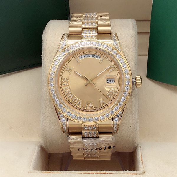 the classic fashion fully automatic mechanical watch size 41mm diamond set solid roman word more personality sapphire mirror can be customiz, Slivery;brown
the classic fashion fully automatic mechanical watch size 41mm diamond set solid roman word more personality sapphire mirror can be customiz, Slivery;brown