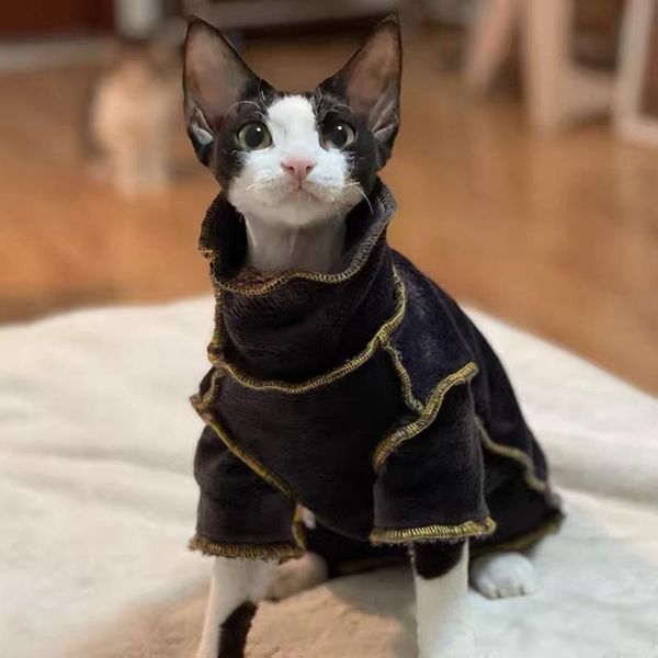 cat costumes sphinx hairless winter warm clothes thickening double-sided flannel sweater for devon konis coat pet
cat costumes sphinx hairless winter warm clothes thickening double-sided flannel sweater for devon konis coat pet