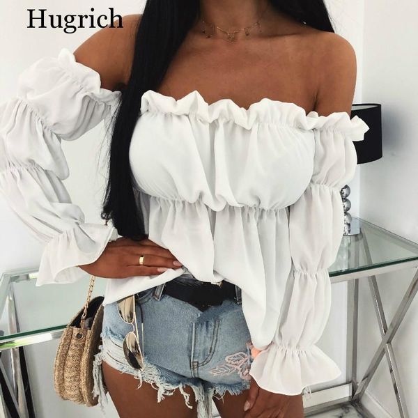 womens and blouses solid color off shoulder ruff sleeve long ruffled women blouse shirts women's &, White
womens and blouses solid color off shoulder ruff sleeve long ruffled women blouse shirts women's &, White