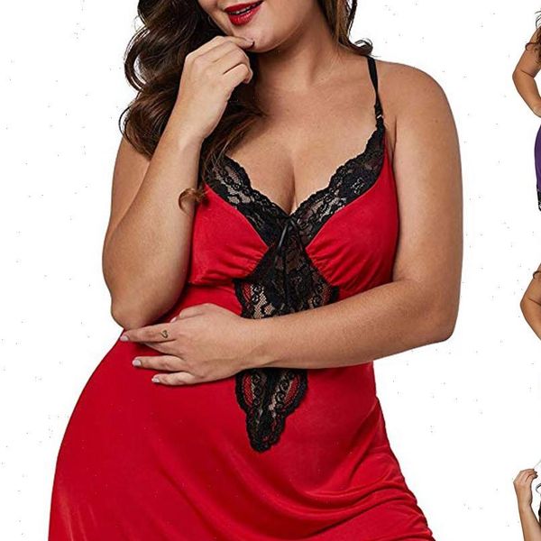 plus size backless underwear women sleepwear leopard lingerie babydoll lace v neck sleeveless nightdress thong 2pcs x, Black;red
plus size backless underwear women sleepwear leopard lingerie babydoll lace v neck sleeveless nightdress thong 2pcs x, Black;red