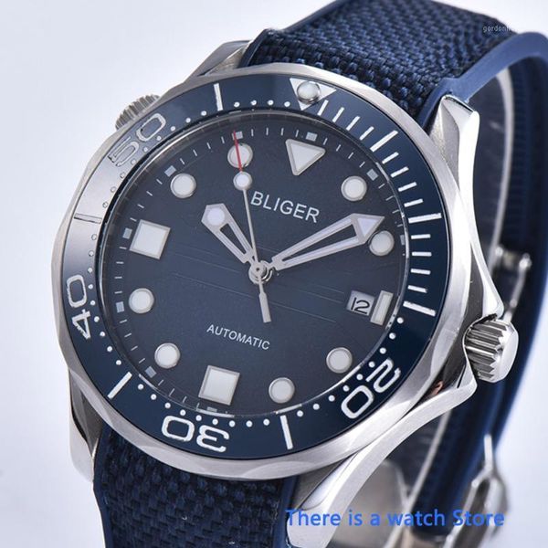 bliger 41mm automatic men watch miyota 8215 movement luminous sapphire crystal date indicator leather strap wristwatch wristwatches, Slivery;brown
bliger 41mm automatic men watch miyota 8215 movement luminous sapphire crystal date indicator leather strap wristwatch wristwatches, Slivery;brown