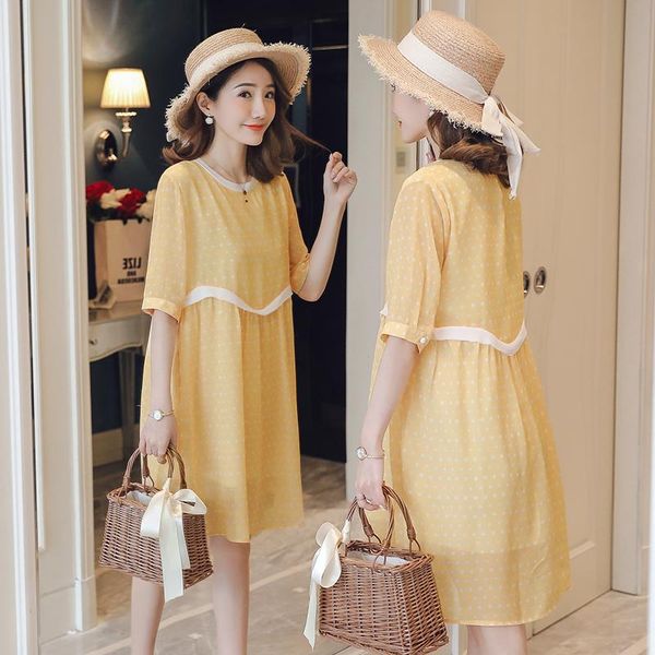 maternity dresses 87631# dress summer chiffon short sleeves loose stylish a line pregnant women mom, White
maternity dresses 87631# dress summer chiffon short sleeves loose stylish a line pregnant women mom, White