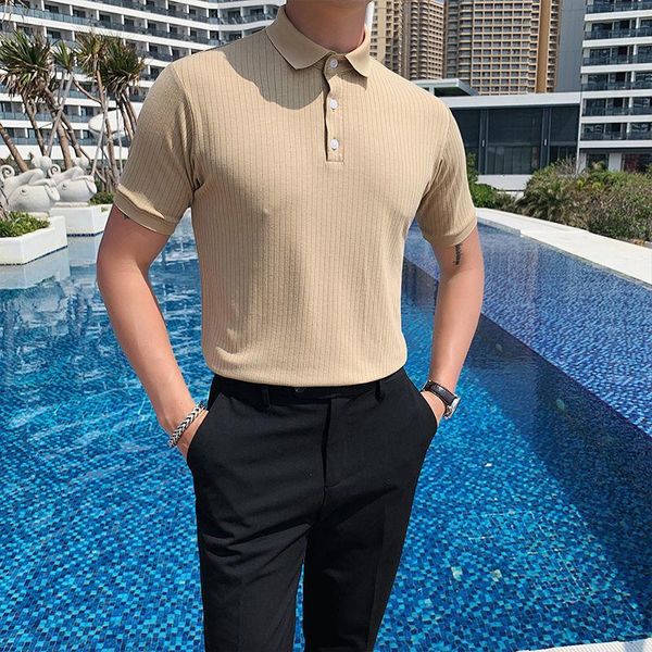 playera hombre mode homme knitting stripe shirt summer british men fashion short sleeve camisa masculina men's polos, White;black
playera hombre mode homme knitting stripe shirt summer british men fashion short sleeve camisa masculina men's polos, White;black