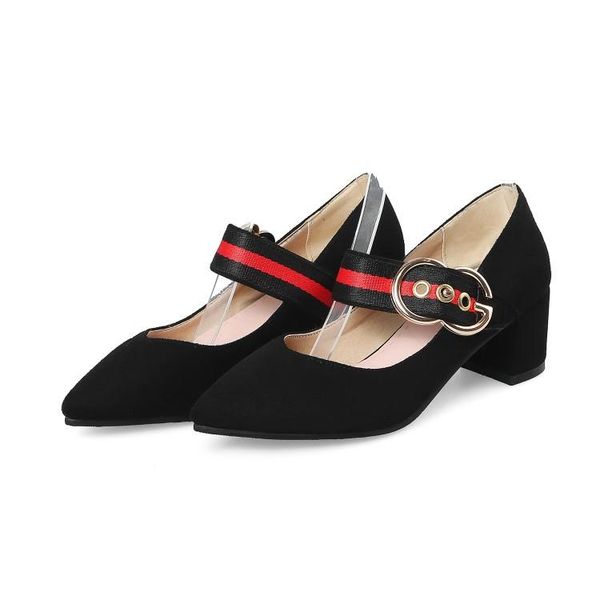 dress shoes big sizefashion point buckle contrast stripe single shoe ladies high heels women woman pumps, Black
dress shoes big sizefashion point buckle contrast stripe single shoe ladies high heels women woman pumps, Black