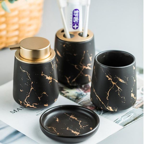 bathroom wash set home soap dispenser mouthwash cup dish toothbrush holder marbled pattern ceramic bath accessory suit
bathroom wash set home soap dispenser mouthwash cup dish toothbrush holder marbled pattern ceramic bath accessory suit