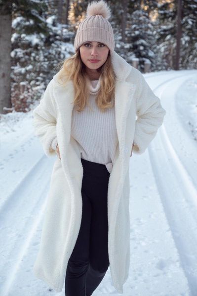 women's fur & faux teddy coat women autumn 2021 casual female winter long jacket thick warm outwear sleeve jaqueta feminina, Black 
women's fur & faux teddy coat women autumn 2021 casual female winter long jacket thick warm outwear sleeve jaqueta feminina, Black