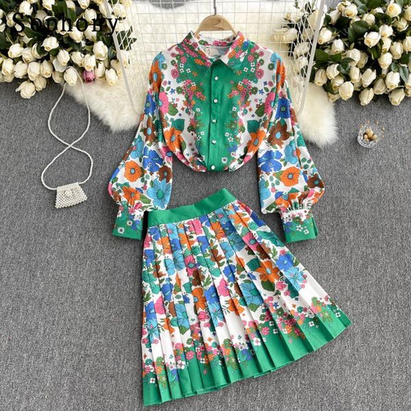 spring fashion runway midi skirt womens tracksuits sets long sleeve contrast color green white shirt and pleated skirts two piece, Gray
spring fashion runway midi skirt womens tracksuits sets long sleeve contrast color green white shirt and pleated skirts two piece, Gray