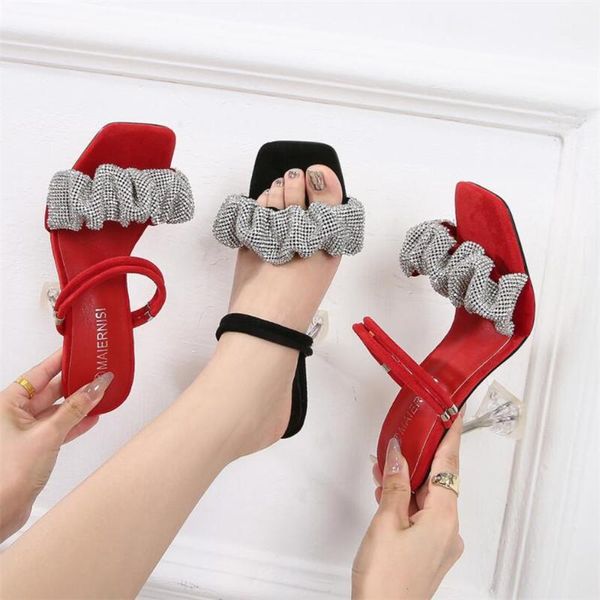 dress shoes summer women pumps rhinestone high heels open toe stiletto slippers girls crystal sandals two ways to wear black red
dress shoes summer women pumps rhinestone high heels open toe stiletto slippers girls crystal sandals two ways to wear black red