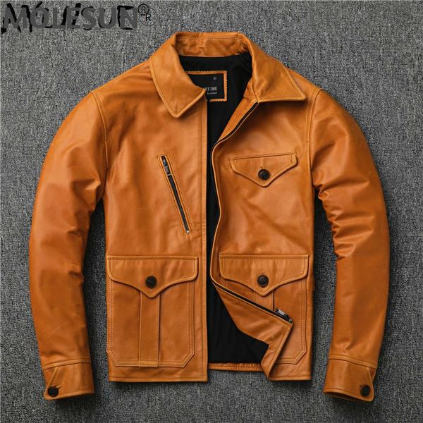 men's leather & faux akoosun real genuine jacket men sheepskin coat oil wax retro motorcycle slim fit ropa hombre 1931 kj4722, Black
men's leather & faux akoosun real genuine jacket men sheepskin coat oil wax retro motorcycle slim fit ropa hombre 1931 kj4722, Black