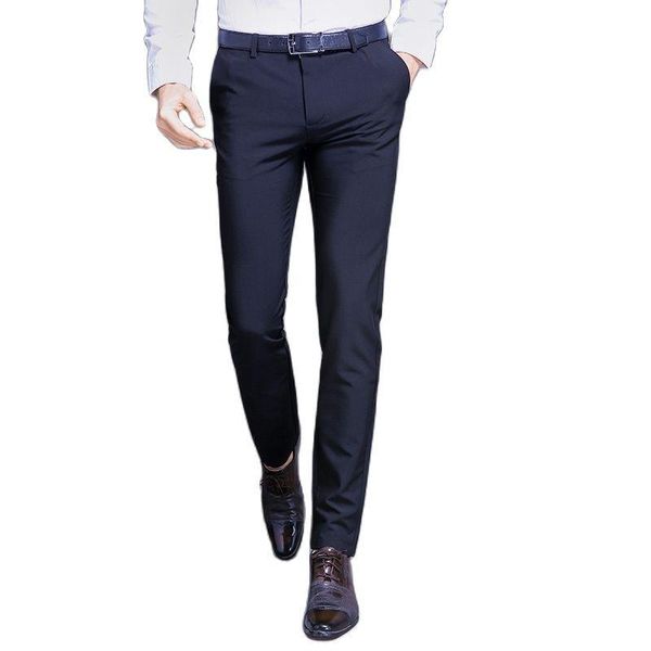 men's pants fashion cotton men straight spring and summer long man's classic business casual trousers full length mid, Black
men's pants fashion cotton men straight spring and summer long man's classic business casual trousers full length mid, Black
