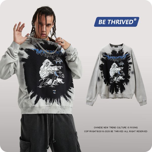 be men's clothing | 2021 death hound print tie dye eing coat autumn and winter round neck chao brand high street sweater men's inf, Black
be men's clothing | 2021 death hound print tie dye eing coat autumn and winter round neck chao brand high street sweater men's inf, Black
