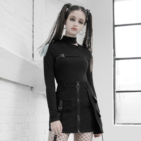 skirts punkrave women's "punk" series a shape high waist skirt handsome cool pockets decoration warm straight mini, Black
skirts punkrave women's "punk" series a shape high waist skirt handsome cool pockets decoration warm straight mini, Black