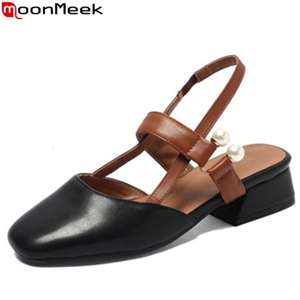 moonmeek 2021 shoes woman square toe buckle summer sandals med heels mixed colors back strap women big size, Black
moonmeek 2021 shoes woman square toe buckle summer sandals med heels mixed colors back strap women big size, Black