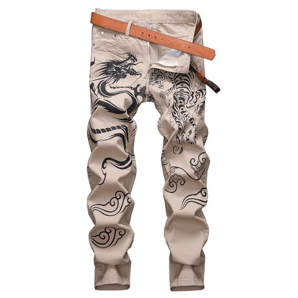 men's jeans 2021 autumn hip hop printed streetwear male casual slim straight denim pants, Blue
men's jeans 2021 autumn hip hop printed streetwear male casual slim straight denim pants, Blue