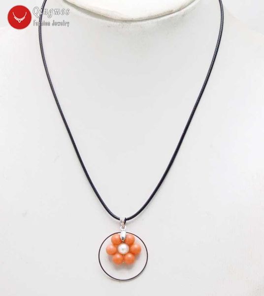 pendant necklaces qingmos 28mm metal circle natural pink coral necklace for women with white pearl chokers cord 19" jewelry 6391, Silver
pendant necklaces qingmos 28mm metal circle natural pink coral necklace for women with white pearl chokers cord 19" jewelry 6391, Silver