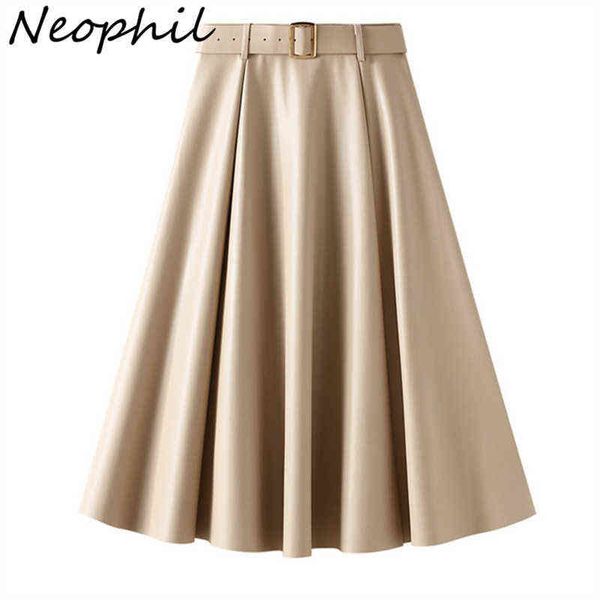 neophil biege pu faux leather long skirts with belt high waist winter vintage latex skirt a-line swing flare faldas s21910 211120, Black
neophil biege pu faux leather long skirts with belt high waist winter vintage latex skirt a-line swing flare faldas s21910 211120, Black