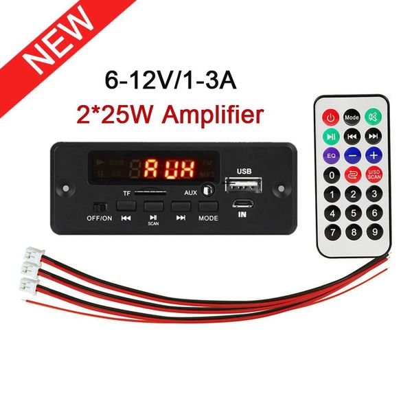 2*25w bluetooth 5.0 mp3 player decoder board 12v car fm radio module support tf usb aux handscall record on/off & mp4 players
2*25w bluetooth 5.0 mp3 player decoder board 12v car fm radio module support tf usb aux handscall record on/off & mp4 players