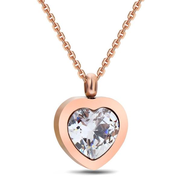 pendant necklaces titanium steel zircon heart necklace women's clavicle chain accessories birthday gift, Silver
pendant necklaces titanium steel zircon heart necklace women's clavicle chain accessories birthday gift, Silver