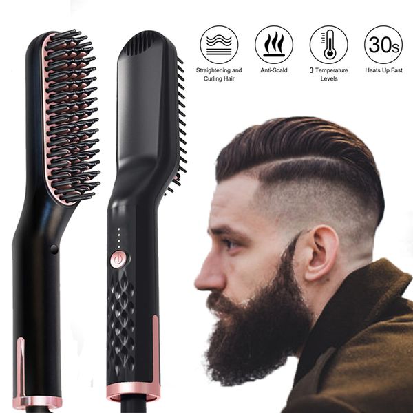 men beard straightener heating comb hair straightener brush mutifunctional hair comb smoothing iron hair straightening brush
men beard straightener heating comb hair straightener brush mutifunctional hair comb smoothing iron hair straightening brush