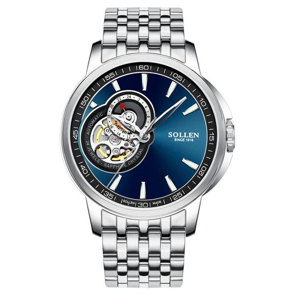 wristwatches switzerland automatic skeleton mechanical men watches business full steel sapphire relogio masculino waterproof blue watch, Slivery;brown
wristwatches switzerland automatic skeleton mechanical men watches business full steel sapphire relogio masculino waterproof blue watch, Slivery;brown